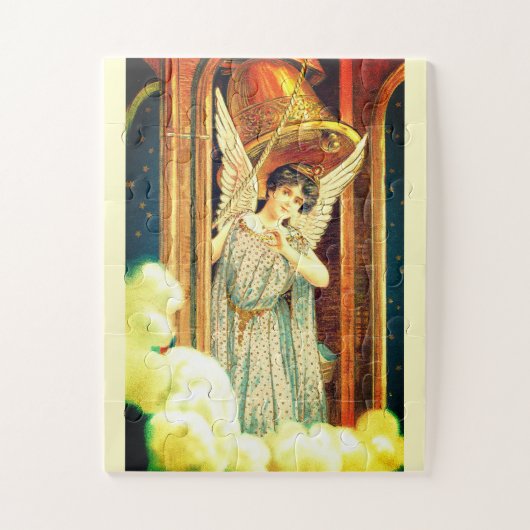 Angel in een oorlogskunst legpuzzel (Verticaal)