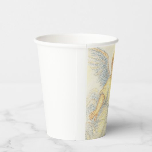 Angel in flight with a smile papieren bekers (Rechts)