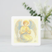 Angel in gebed Flat Holiday Kaart (Staand voorkant)