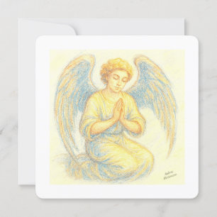 Angel in gebed Flat Holiday Kaart