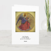 Angel in Gold Feestdagen Kaart (Achterkant)