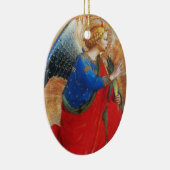 ANGEL IN GOLD RED EN BLUE, Sapphire Gem stone Keramisch Ornament (Rechts)