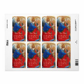 ANGEL IN GOUD RED EN BLUE ETIKET (Full Sheet)