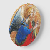 ANGEL IN GOUD RED EN BLUE GROTE KLOK (Hoek)