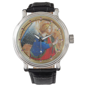 ANGEL IN GOUD RED EN BLUE HORLOGE