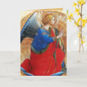 ANGEL IN GOUD RED EN BLUE KAART (Gele Bloem)