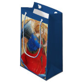 ANGEL IN GOUD RED EN BLUE KLEIN CADEAUZAKJE (Voorkant Gekanteld)