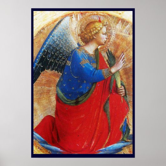 ANGEL IN GOUD RED EN BLUE POSTER (Voorkant)