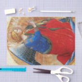 ANGEL IN GOUD RED EN BLUE TISSUEPAPIER (Craft)