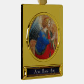 ANGEL IN GOUD RED EN BLUE VERGULD BANNER ORNAMENT (Rechts)