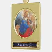 ANGEL IN GOUD RED EN BLUE VERGULD BANNER ORNAMENT (Links)