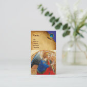 ANGEL IN GOUD RED EN BLUE VISITEKAARTJE (Staand voorkant)