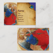 ANGEL IN GOUD RED EN BLUE VISITEKAARTJE (Voorkant / Achterkant)