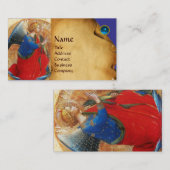 ANGEL IN GOUD RED EN BLUE VISITEKAARTJE (Voorkant / Achterkant)