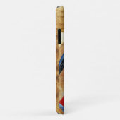 ANGEL IN GOUDE RODE EN BLAUWE GEMSTONMONOGRAM Case-Mate iPhone CASE (Achterkant/rechts)