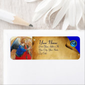 ANGEL IN GOUDE RODE EN BLAUWE MONOGRAM ETIKET (Insitu)