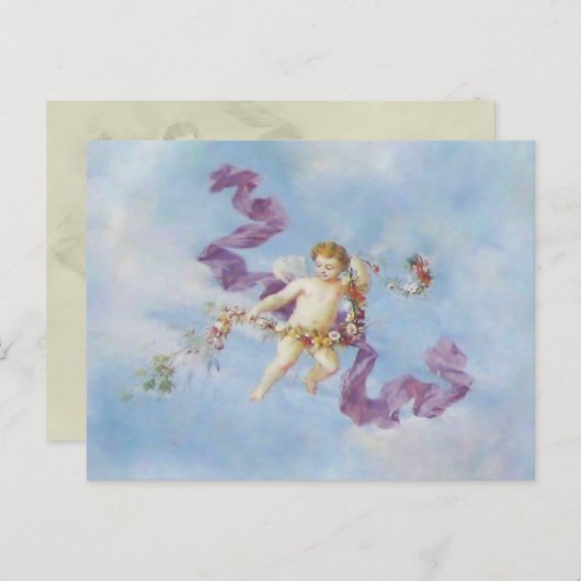 Angel in Heaven ~ Briefkaart / Uitnodigingen / RSV (Voorkant / Achterkant)