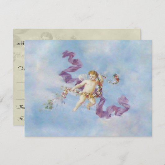 Angel in Heaven ~ Briefkaart / Uitnodigingen / RSV (Voorkant / Achterkant)