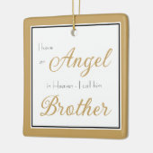 Angel in Heaven Brother Memorial Keramisch Ornament (Links)