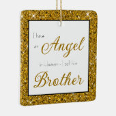 Angel in Heaven Brother Memorial Keramisch Ornament (Rechts)