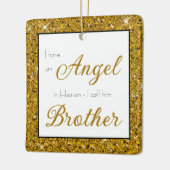 Angel in Heaven Brother Memorial Keramisch Ornament (Links)