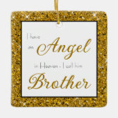 Angel in Heaven Brother Memorial Keramisch Ornament (Voorkant)