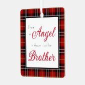 Angel in Heaven Brother Memorial Metalen Ornament (Voorkant links)