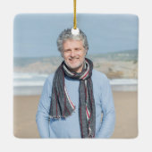 Angel in Heaven Dad Memorial Foto Keramisch Ornament (Achterkant)