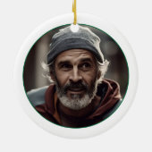 Angel in Heaven Dad Memorial Keramisch Ornament (Achterkant)