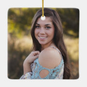 Angel in Heaven Daughter Memorial Foto Keramisch Ornament (Achterkant)