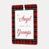 Angel in Heaven Gramps Memorial Metalen Ornament (Voorkant links)