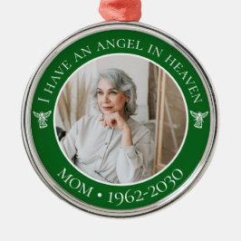 Angel in Heaven Ma Memorial Foto Metalen Ornament