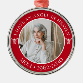 Angel in Heaven Ma Memorial Foto Metalen Ornament