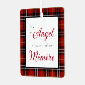 Angel in Heaven Mémère Memorial Foto Metalen Ornament (Voorkant links)