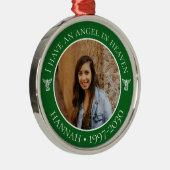 Angel in Heaven Memorial Metalen Ornament (Rechts)