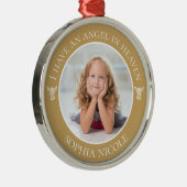 Angel in Heaven Memorial Metalen Ornament (Rechts)