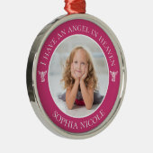 Angel in Heaven Memorial Metalen Ornament (Rechts)