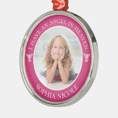 Angel in Heaven Memorial Metalen Ornament (Links)