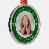 Angel in Heaven Memorial Metalen Ornament (Rechts)