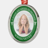 Angel in Heaven Memorial Metalen Ornament (Links)