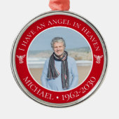 Angel in Heaven Memorial Metalen Ornament (Voorkant)
