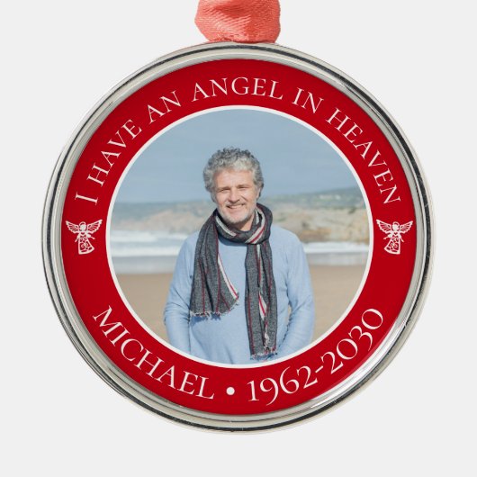 Angel in Heaven Memorial Metalen Ornament (Voorkant)