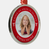 Angel in Heaven Memorial Metalen Ornament (Rechts)