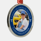 Angel in Heaven Memorial Metalen Ornament (Rechts)