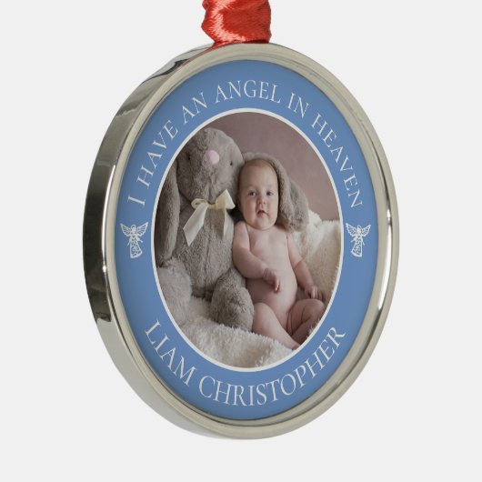 Angel in Heaven Memorial Metalen Ornament (Rechts)