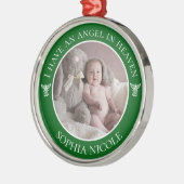 Angel in Heaven Memorial Metalen Ornament (Links)