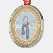 Angel in Heaven Memorial Metalen Ornament (Links)