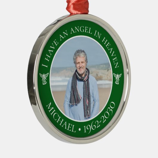 Angel in Heaven Memorial Metalen Ornament (Rechts)