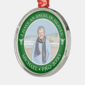 Angel in Heaven Memorial Metalen Ornament (Links)
