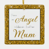 Angel in Heaven Mum Memorial Keramisch Ornament (Voorkant)